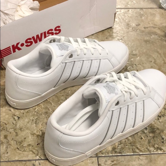 New K-SWISS damaged GALLEN III MENS LOW WHITE SNEAKER SHOE - Picture 3 of 11